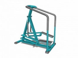 Aerobic exercise stepper machine 3d preview