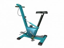 Stationary bicycle exercise machine 3d model preview