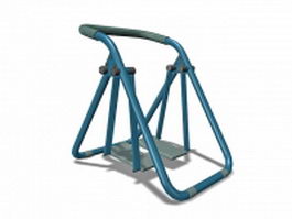 Outdoor fitness stepper 3d model preview