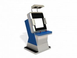 Stand-up arcade machine 3d model preview