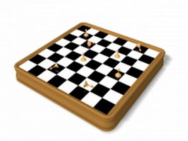 Chess set 3d model preview