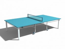 Outdoor table tennis table 3d model preview
