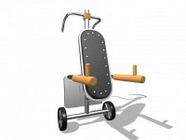 Dip exercise machine 3d preview