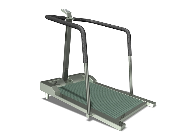 Treadmills fitness machine 3d rendering