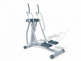Aerobic stepper exercise machine 3d model preview