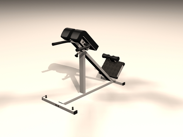 Home gym exercise equipment 3d rendering