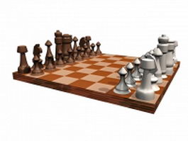 Chess sets 3d model preview