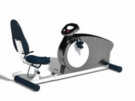 Recumbent exercise bicycle 3d preview