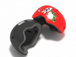 Skate helmets 3d model preview