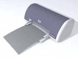 HP laser printer 3d preview