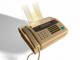 Sharp fax machine 3d preview