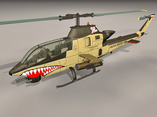 Ah Cobra Helicopter 3d rendering