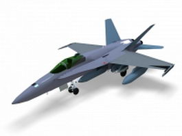 F/A-18 super hornet 3d model preview