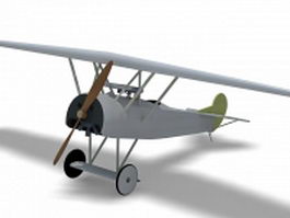 Fokker D7 fighter aircraft 3d preview