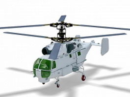 Ka-27 military helicopter 3d model preview