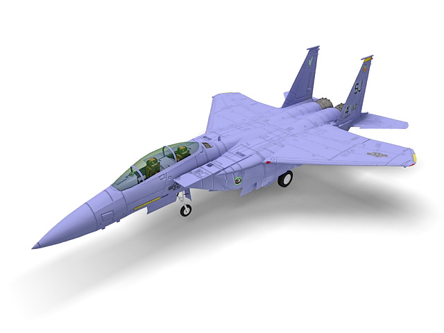 F-15E strike eagle 3d rendering
