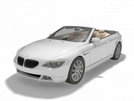 BMW Convertible sports car 3d model preview