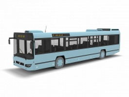 Electric bus 3d model preview