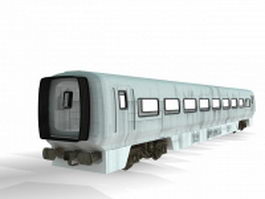 Intercity train car 3d model preview