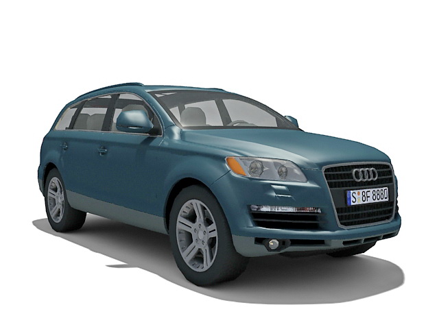 Audi Q7 3d rendering