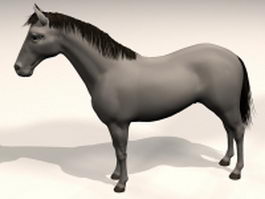 Easter horse 3d model preview
