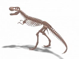 Tyrannosaurus skeleton 3d model preview