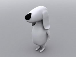 Snoopy fictional dog 3d model preview
