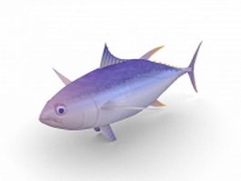 Yellowfin tuna 3d model preview