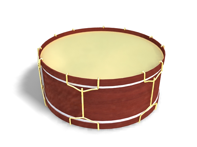 Tambor drum instrument 3d rendering