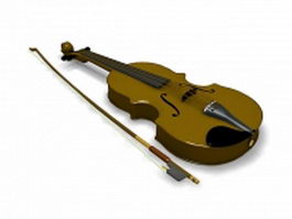 Violin instrument 3d preview