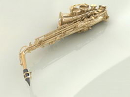 Alto saxophone 3d model preview
