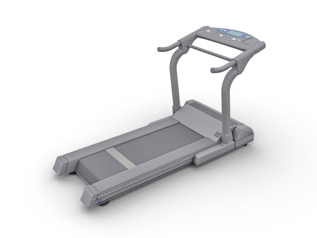 Fitness treadmill 3d rendering