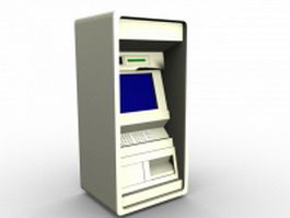 Automated banking machine 3d model preview