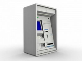 Cash machine 3d model preview