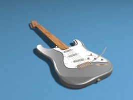 Electric bass guitar 3d model preview