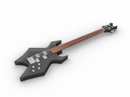 BC Rich Warlock Bass Guitar 3d preview
