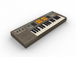 Casio electronic keyboard 3d preview
