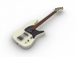Jazz bass guitar 3d model preview