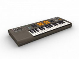 Casio electronic keyboard 3d model preview