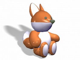 Inflatable squirrel toy 3d model preview