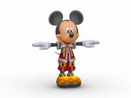 Mickey mouse cartoon character 3d model preview