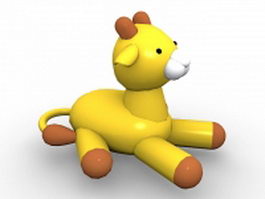 Inflatable animal toy 3d model preview