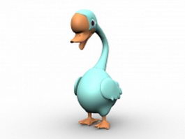 Cartoon goose 3d model preview