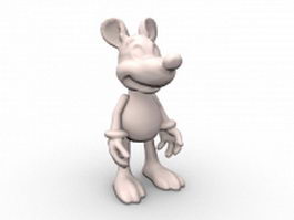 Cute cartoon mice 3d model preview