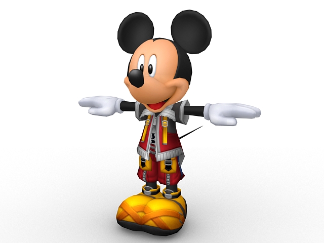 Mickey mouse 3d rendering