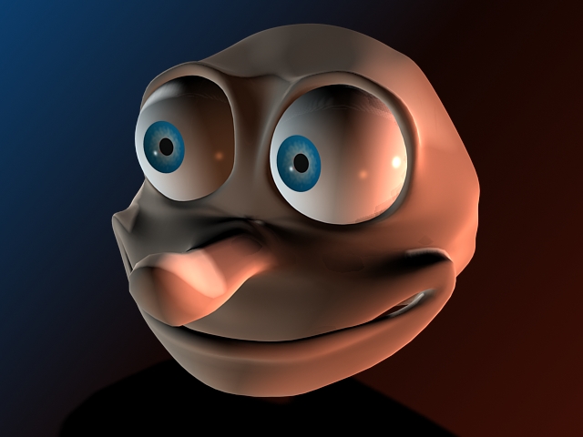 Cartoon clown face 3d model - CadNav
