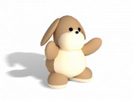 Cartoon dog 3d model preview