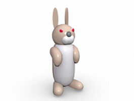 Cartoon bunny rabbit 3d model preview
