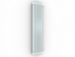 Vertical designer radiator 3d model preview