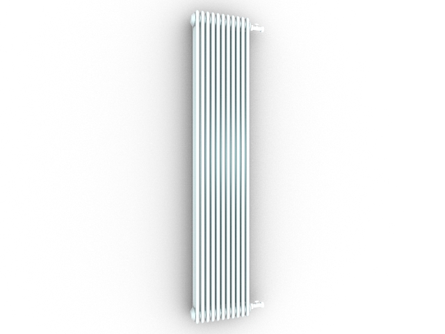 Vertical designer radiator 3d rendering
